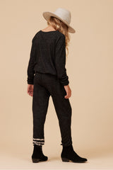 LEOPARD STRIPE HACCI JOGGER | Vintage Havana Clothing