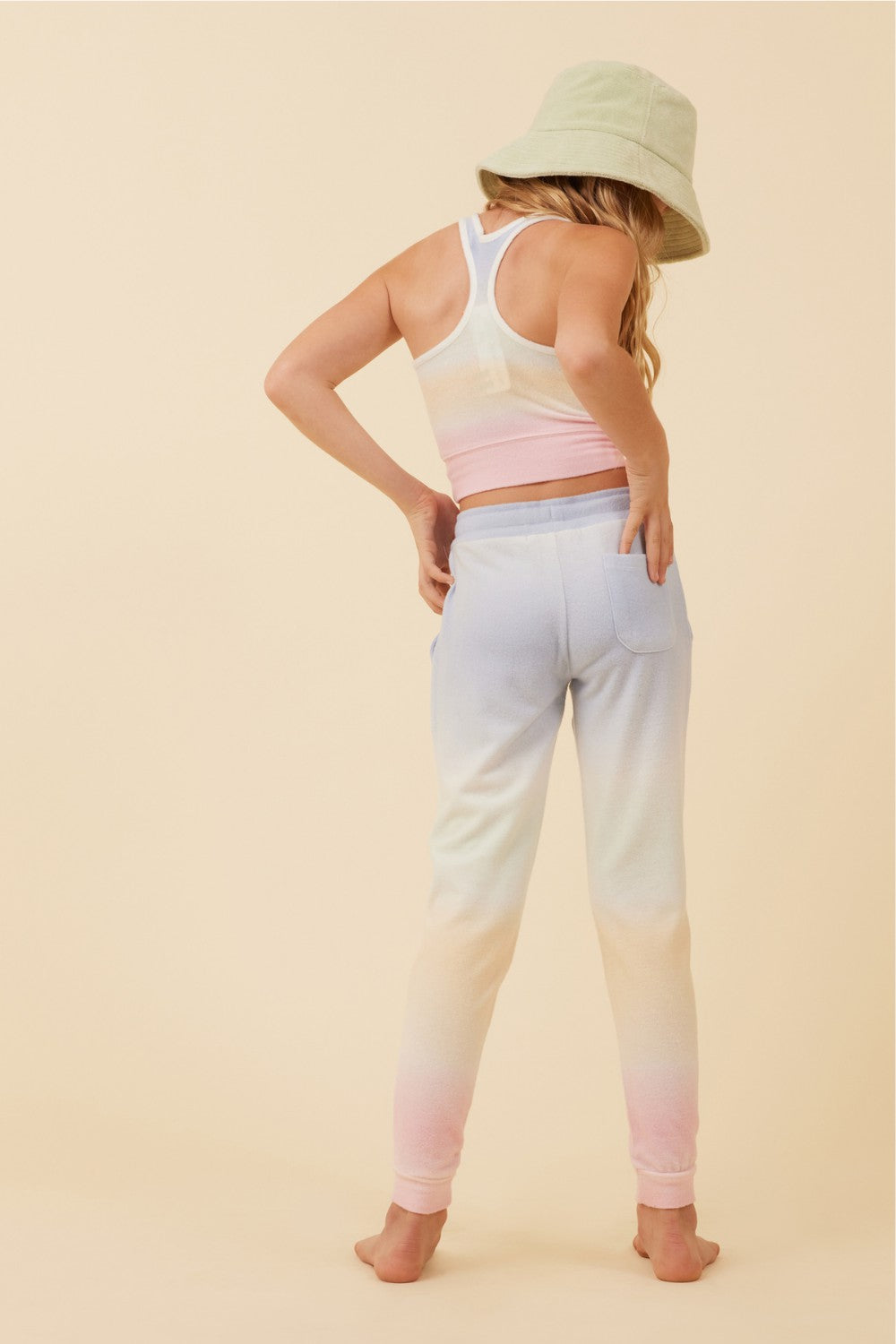 Sunstruck Ombre Racerback Crop Top | Vintage Havana Clothing