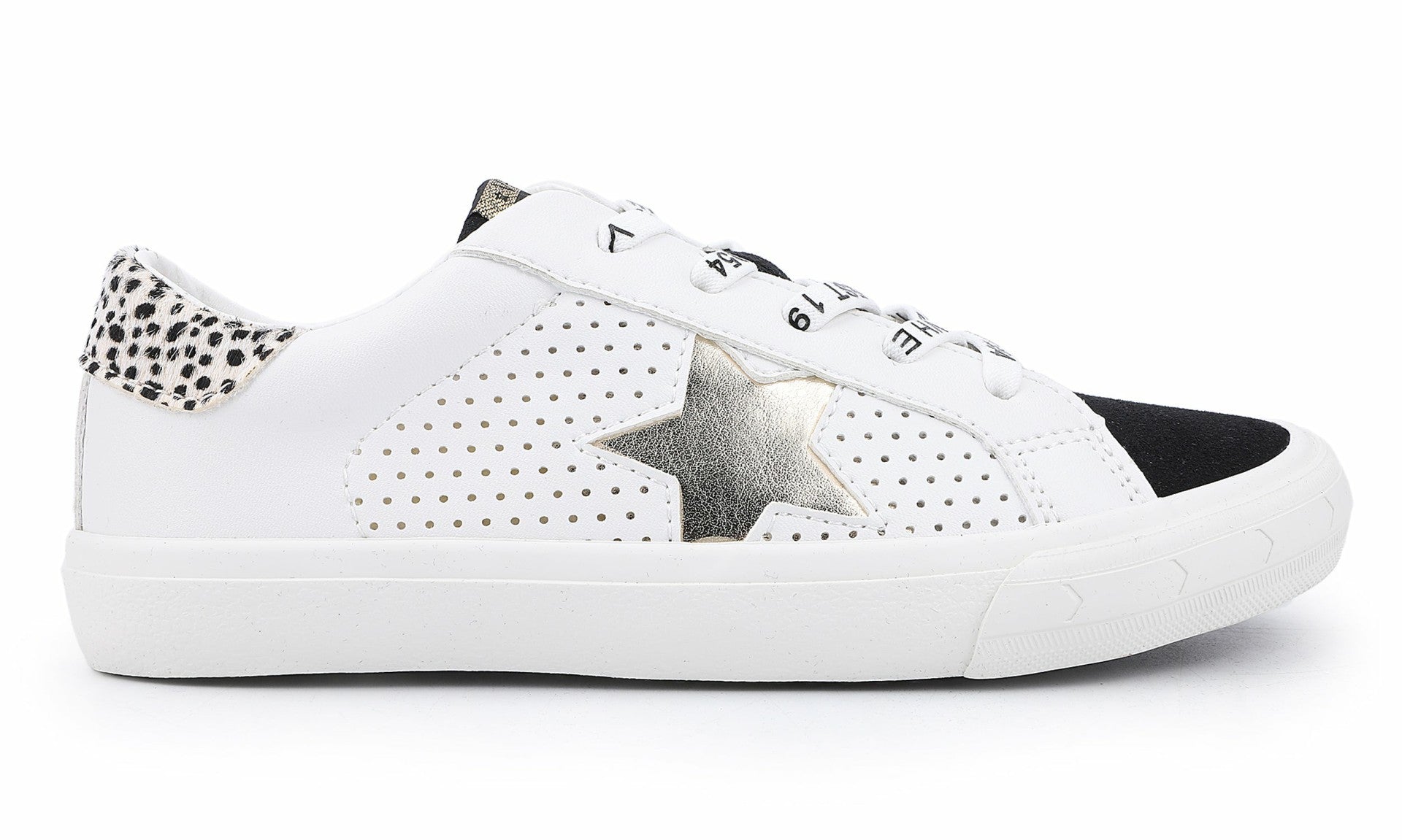 KIDS GLORIA - BLACK WHITE MULTI | Vintage Havana Shoes