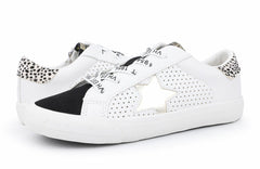 KIDS GLORIA - BLACK WHITE MULTI | Vintage Havana Shoes
