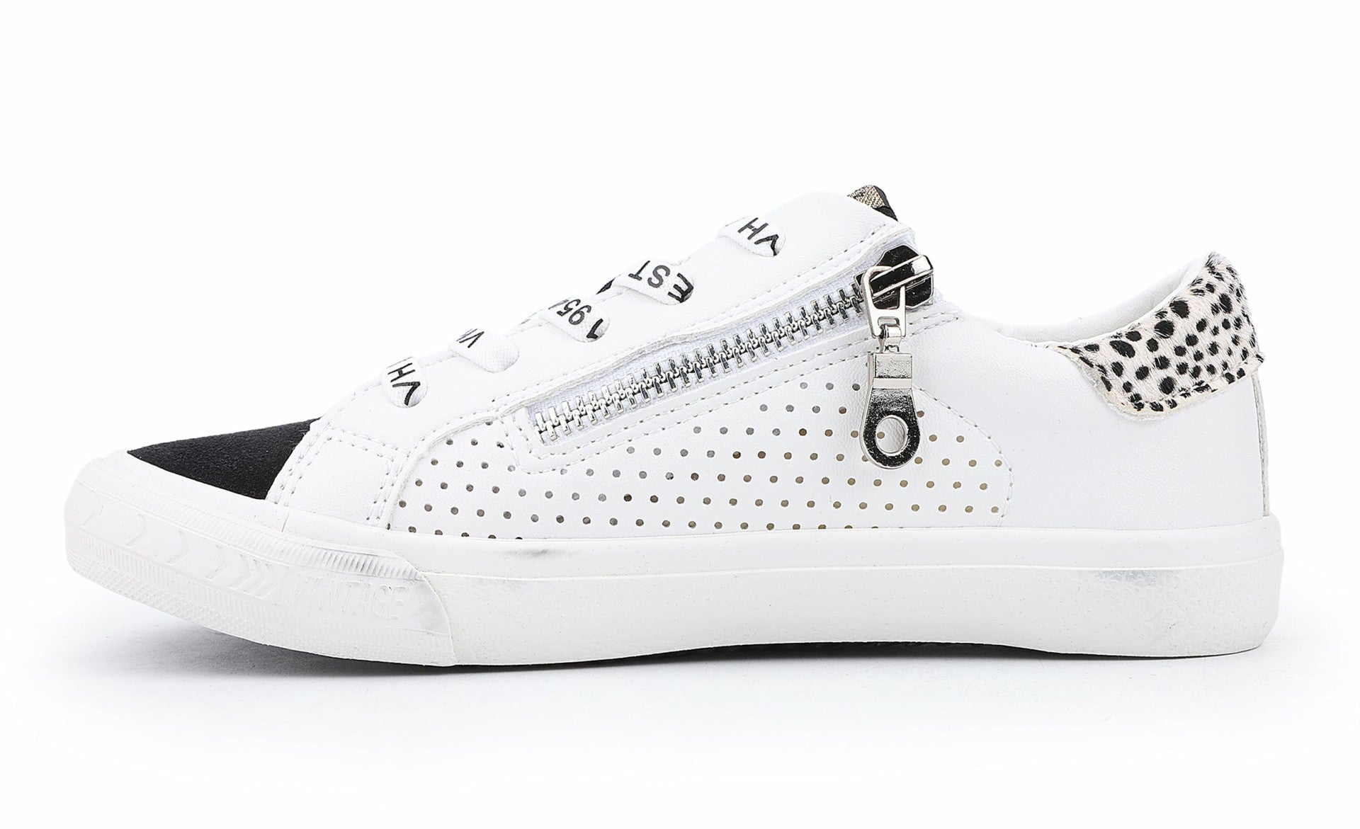 KIDS GLORIA - BLACK WHITE MULTI | Vintage Havana Shoes