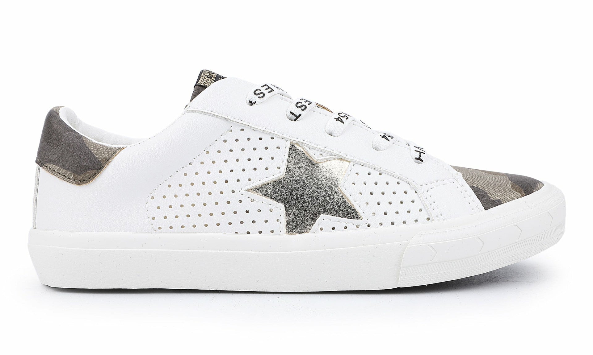 KIDS GLORIA - WHITE CAMO MULTI | Vintage Havana Shoes