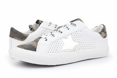 KIDS GLORIA - WHITE CAMO MULTI | Vintage Havana Shoes