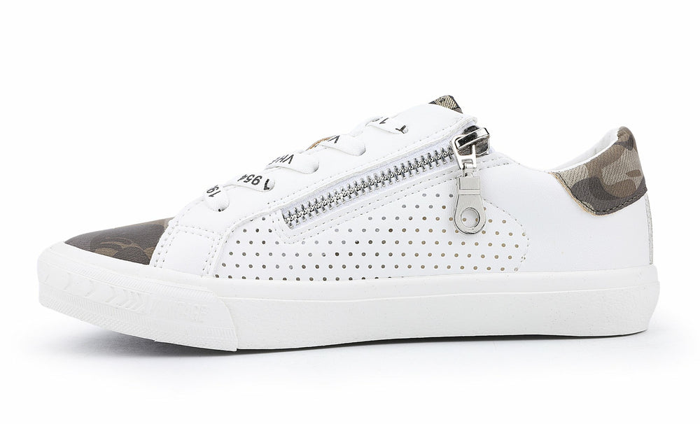 KIDS GLORIA - WHITE CAMO MULTI | Vintage Havana Shoes