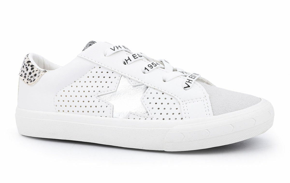 KIDS GLORIA - WHITE CHEETAH MULTI | Vintage Havana Shoes