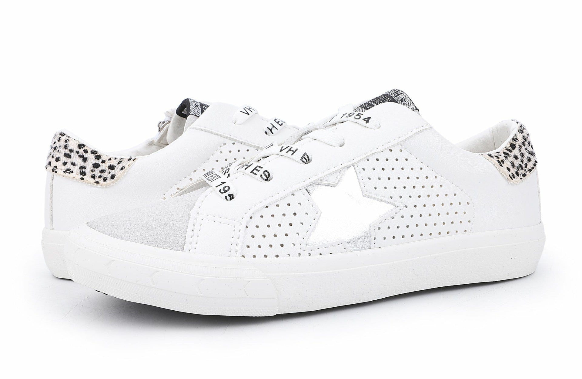 KIDS GLORIA - WHITE CHEETAH MULTI | Vintage Havana Shoes