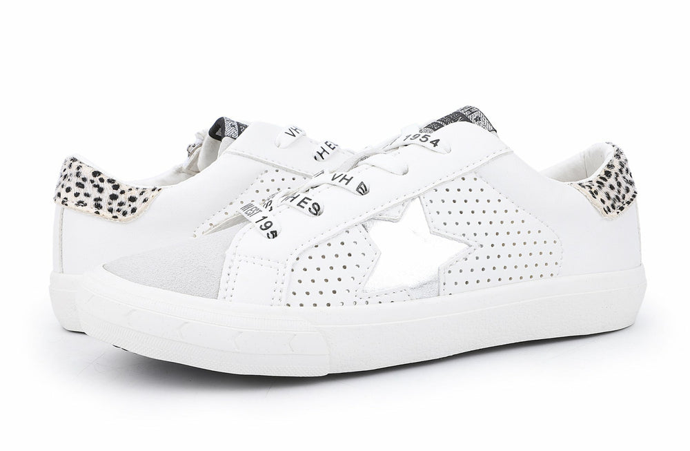 KIDS GLORIA - WHITE CHEETAH MULTI | Vintage Havana Shoes