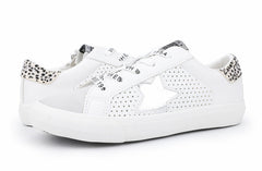 KIDS GLORIA - WHITE CHEETAH MULTI | Vintage Havana Shoes