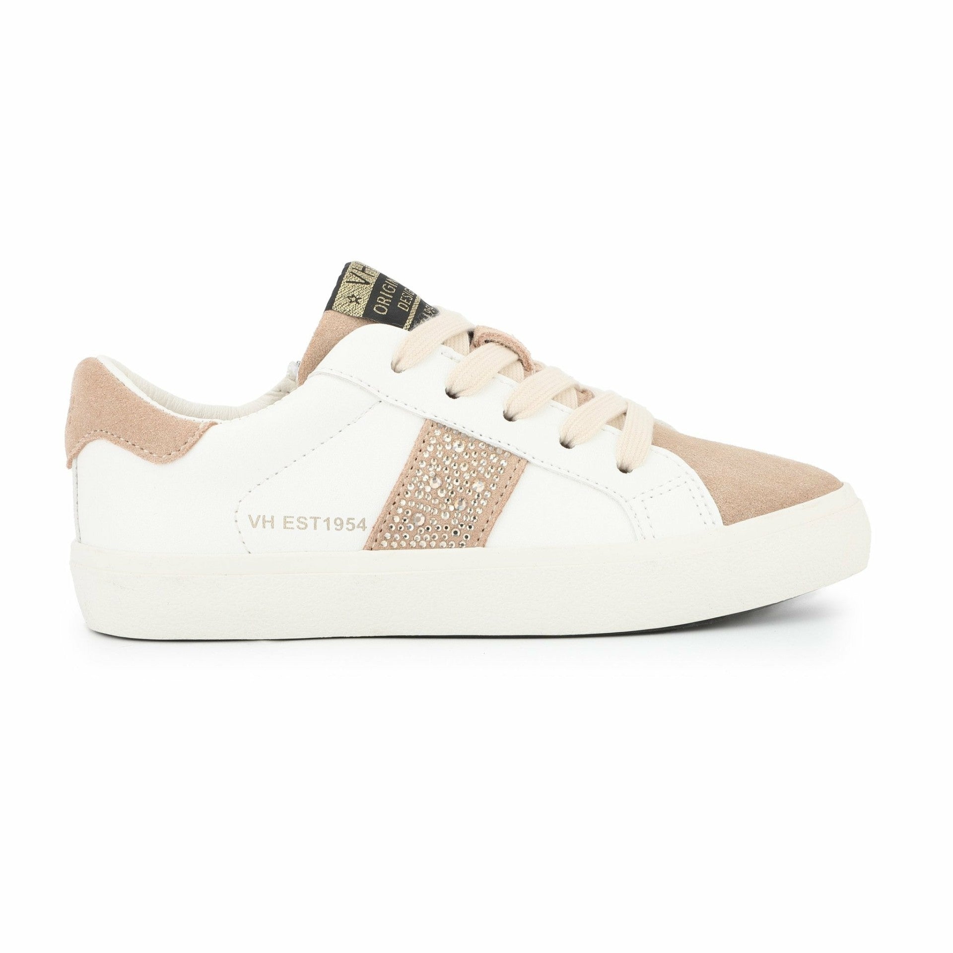 KIDS BEAUTY - WHITE BLUSH RHINESTONE | Vintage Havana Shoes