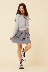 Plaid Waistband Layered Skirt | Vintage Havana Women