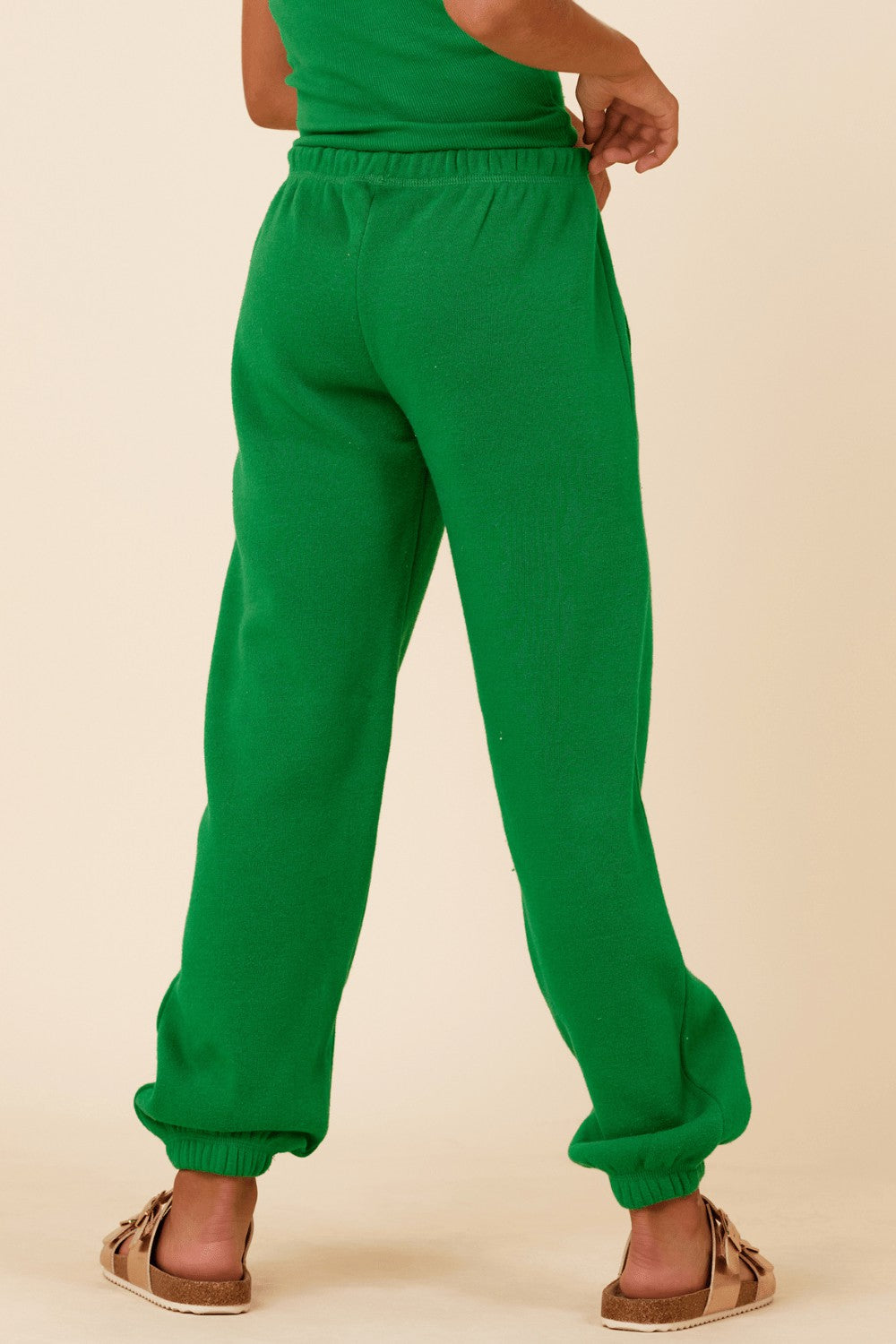 Kelly Green Slit Pocket Jogger | Vintage Havana Clothing