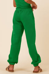 Kelly Green Slit Pocket Jogger | Vintage Havana Clothing