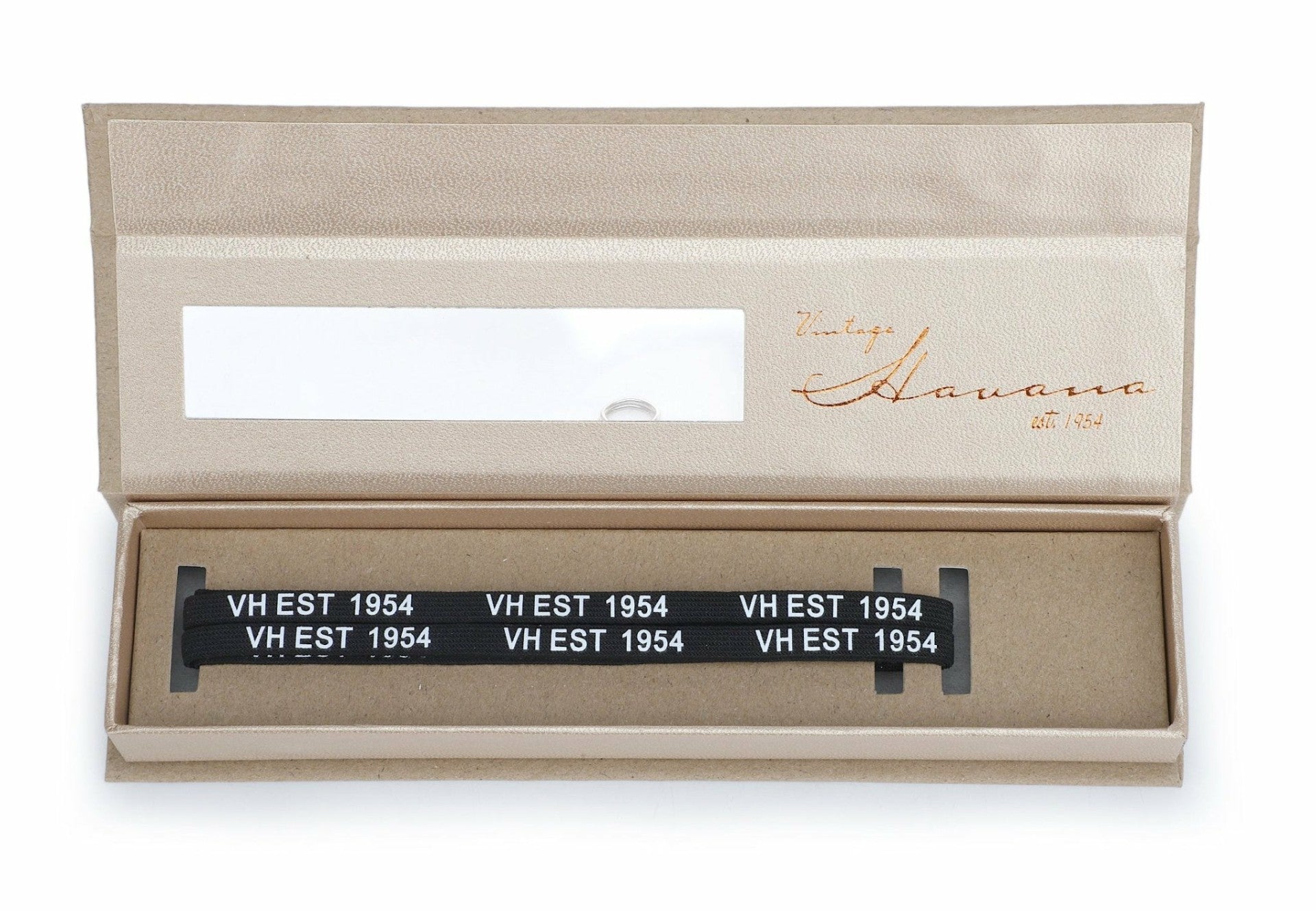 BLACK WHITE SILVER TIP LACES | Vintage Havana Women