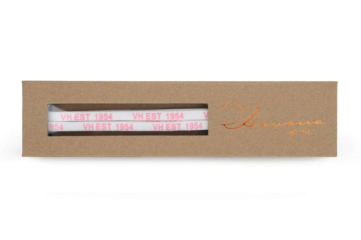 WHITE PINK GOLD TIP LACES | Vintage Havana Women