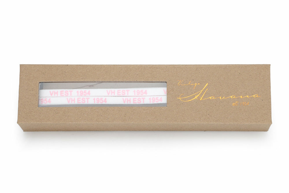 WHITE PINK GOLD TIP LACES | Vintage Havana Women