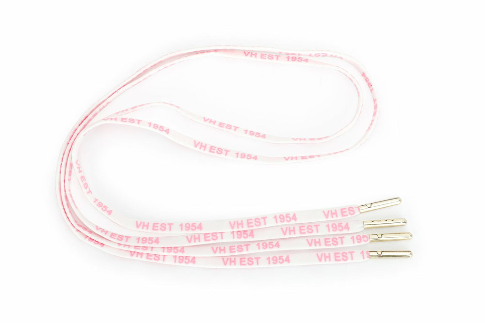 WHITE PINK GOLD TIP LACES | Vintage Havana Women