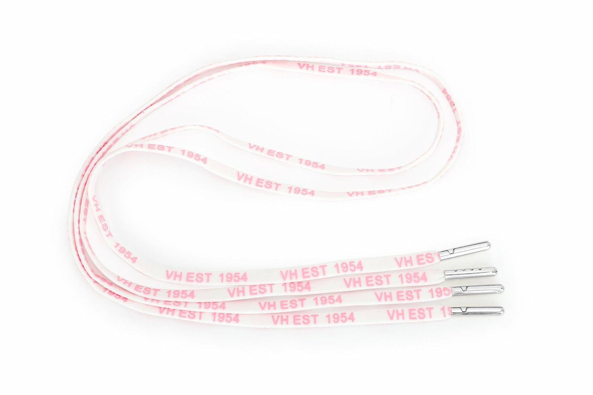 WHITE PINK SILVER TIP LACES | Vintage Havana Women