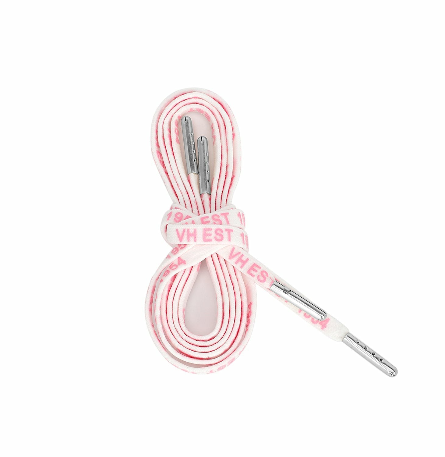 WHITE PINK SILVER TIP LACES | Vintage Havana Women