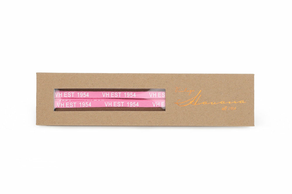PINK WHITE GOLD TIP LACES | Vintage Havana Women