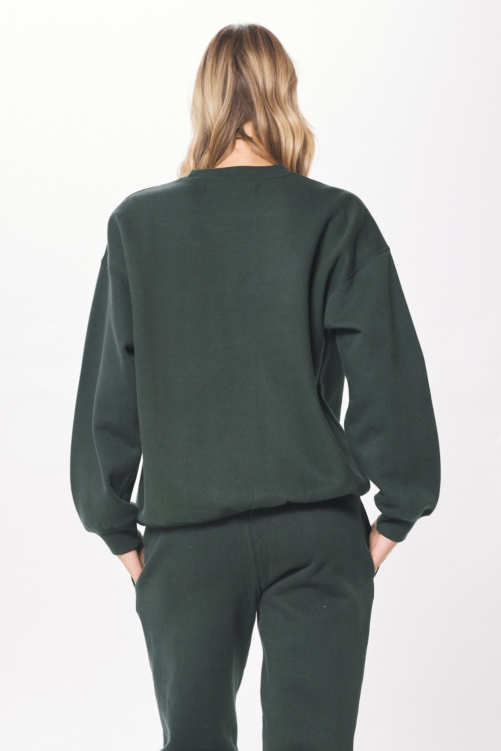 Deep Emerald Green Proweave Crewneck Sweatshirt | Vintage Havana Women