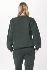 Deep Emerald Green Proweave Crewneck Sweatshirt | Vintage Havana Women