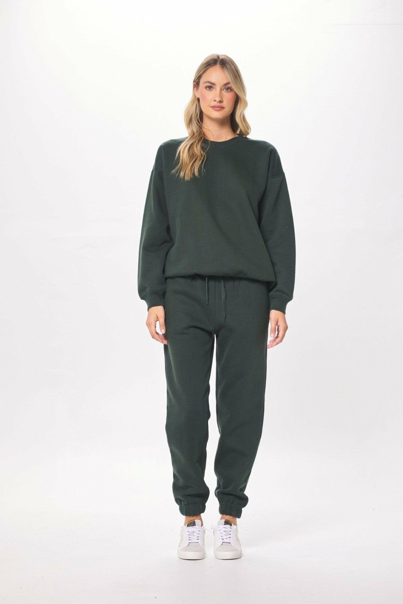 Deep Emerald Green Proweave Crewneck Sweatshirt | Vintage Havana Women