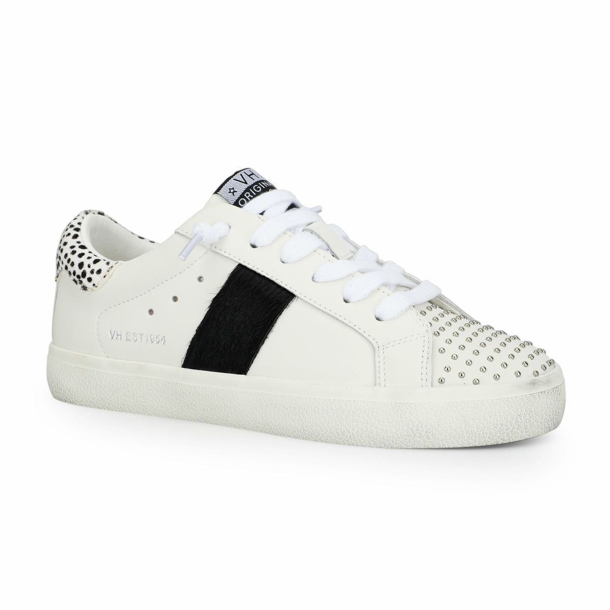 RAELYN - WHITE BLACK STUDS | Vintage Havana Women