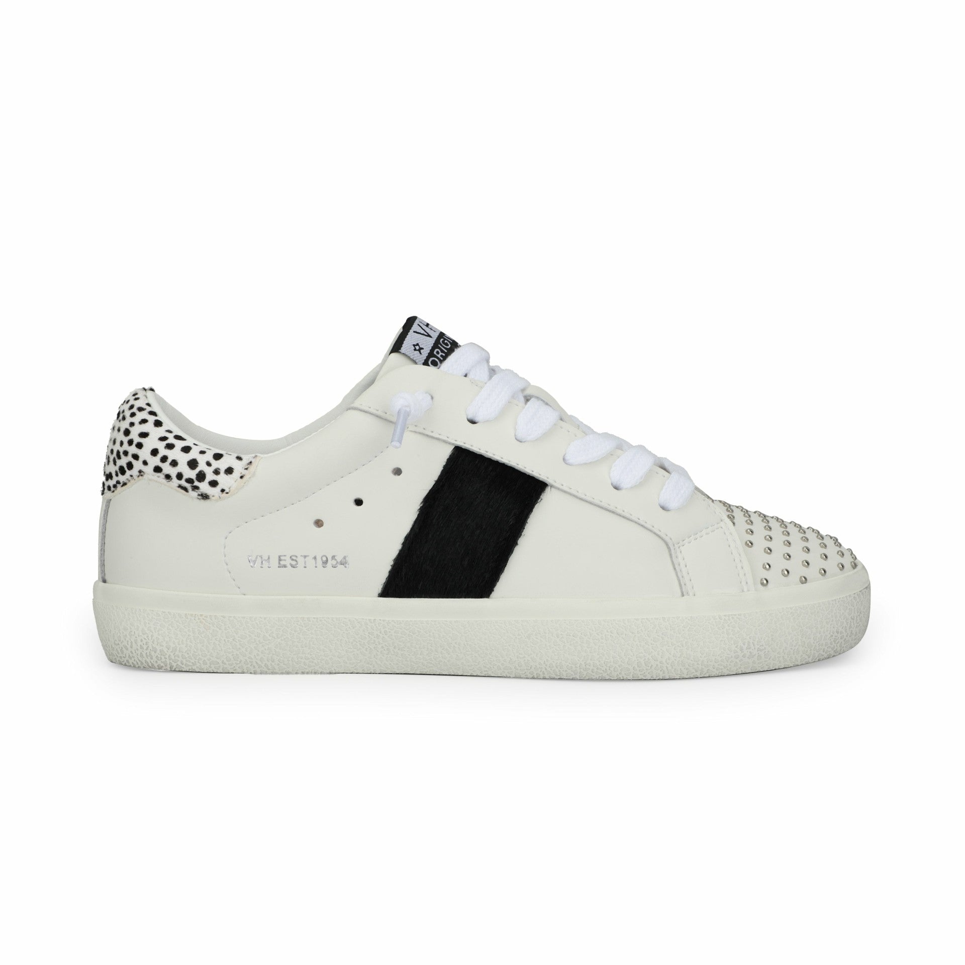 RAELYN - WHITE BLACK STUDS | Vintage Havana Women