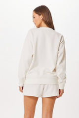 White St. Barth Jet Setter Surf Wash Crewneck | Vintage Havana Women