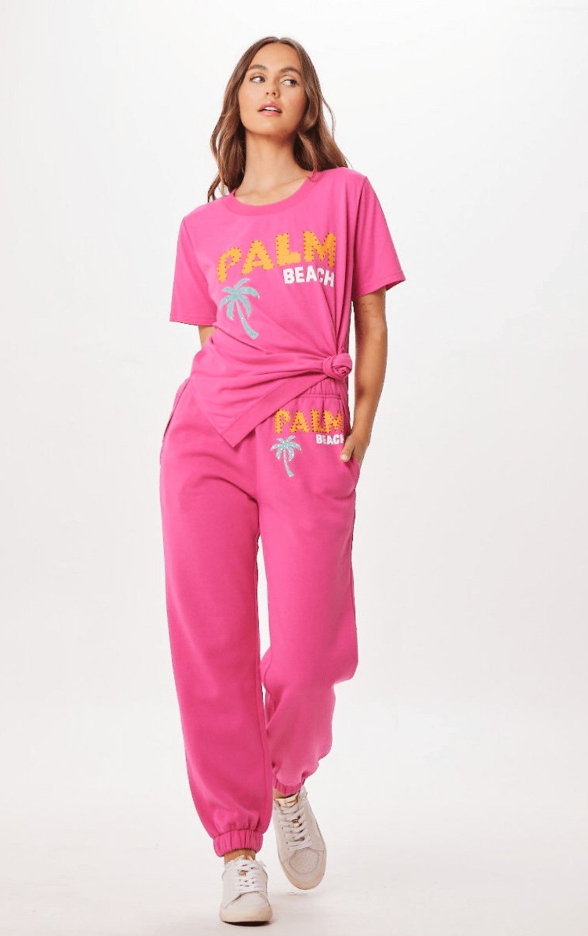 Hot Pink Palm Beach Jet Setter Surf Wash Jogger | Vintage Havana Women