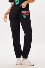Black Tulum Jet Setter Surf Wash Jogger | Vintage Havana Women