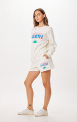 White St. Barth Jet Setter Surf Wash Shorts | Vintage Havana Women