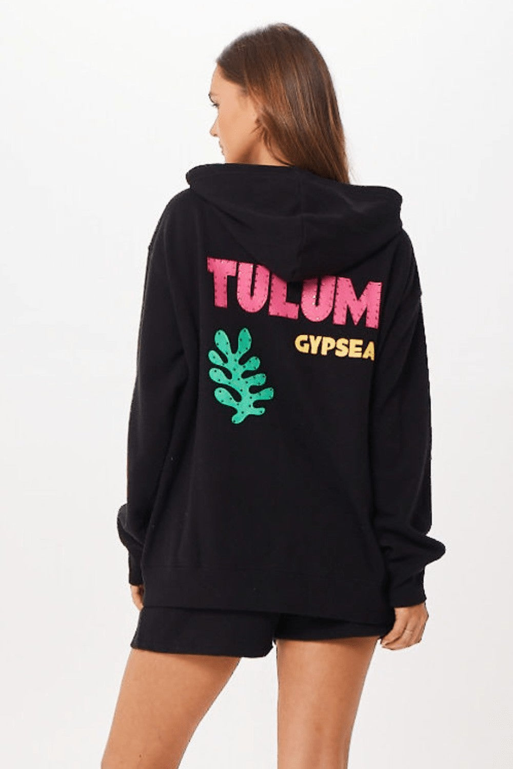 Black Tulum Jet Setter Surf Wash Zip Up | Vintage Havana Women