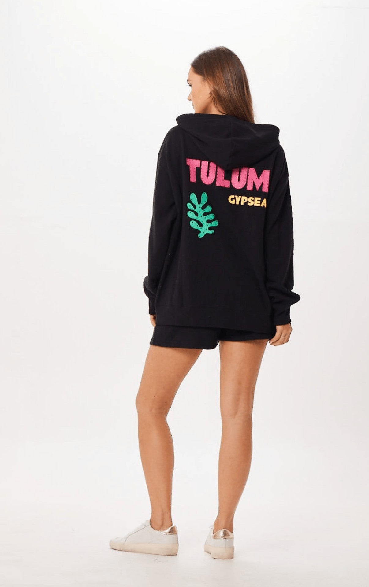 Black Tulum Jet Setter Surf Wash Zip Up | Vintage Havana Women