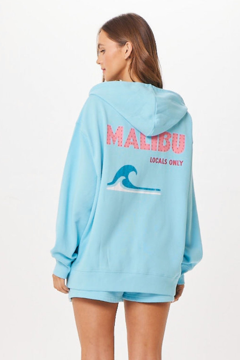 Tropical Blue Malibu Jet Setter Surf Wash Zip Up | Vintage Havana Women