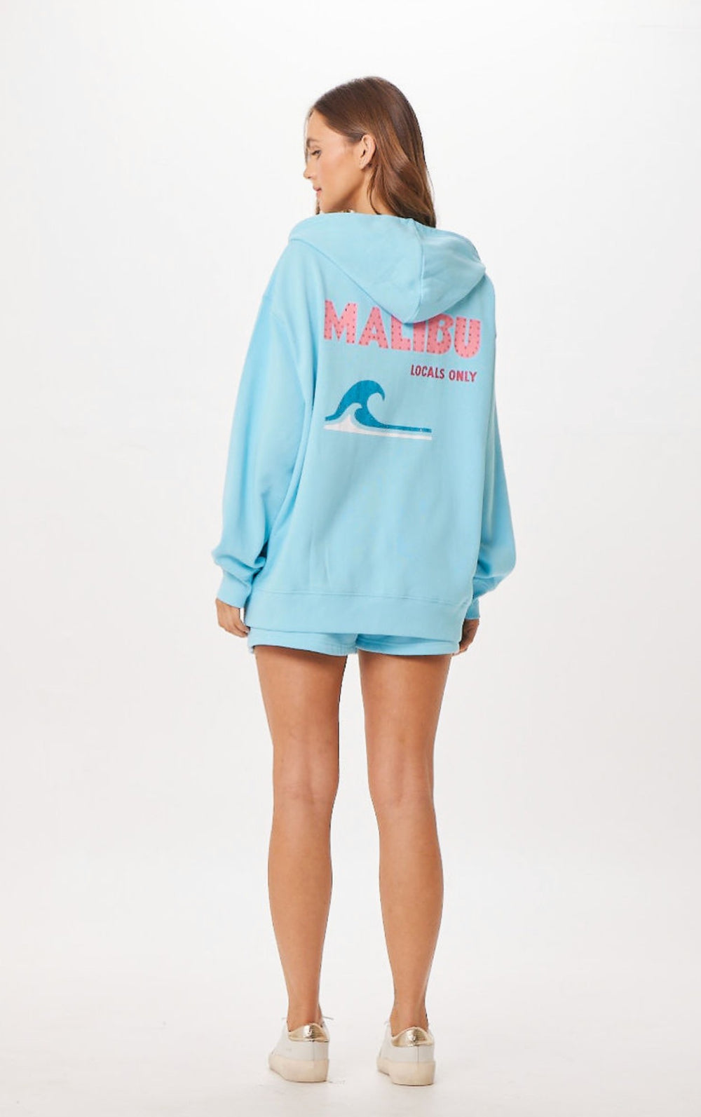 Tropical Blue Malibu Jet Setter Surf Wash Zip Up | Vintage Havana Women