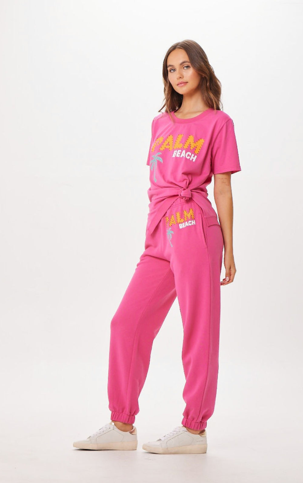 Hot Pink Palm Beach Jet Setter T-Shirt | Vintage Havana Women