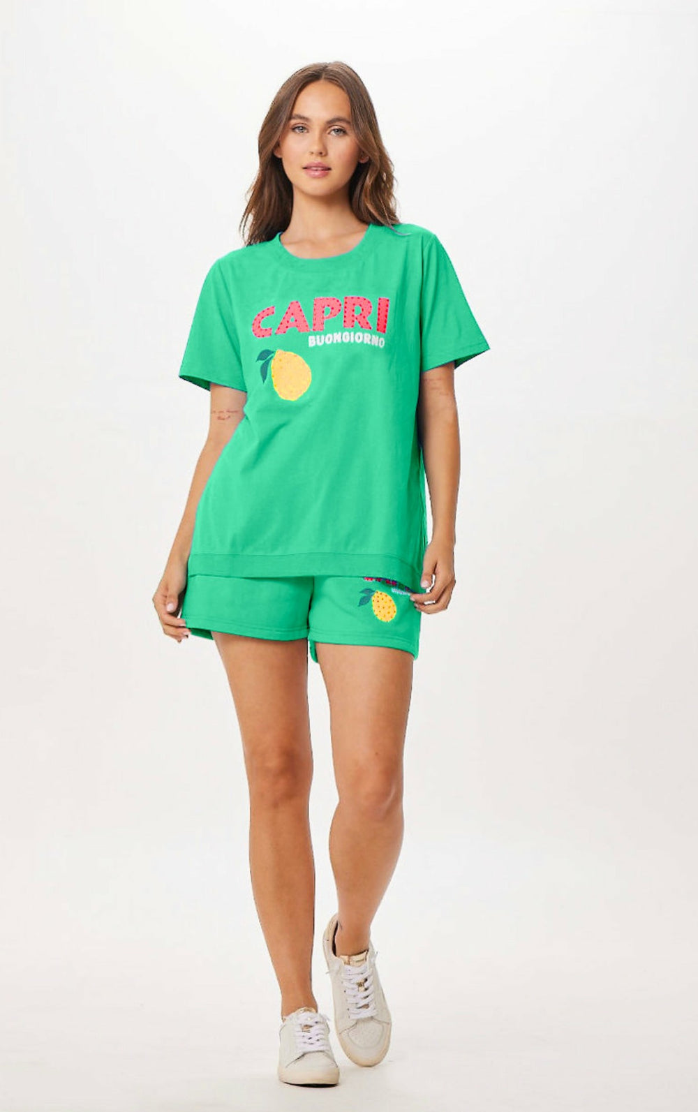 Surf Green Capri Jet Setter T-Shirt | Vintage Havana Women