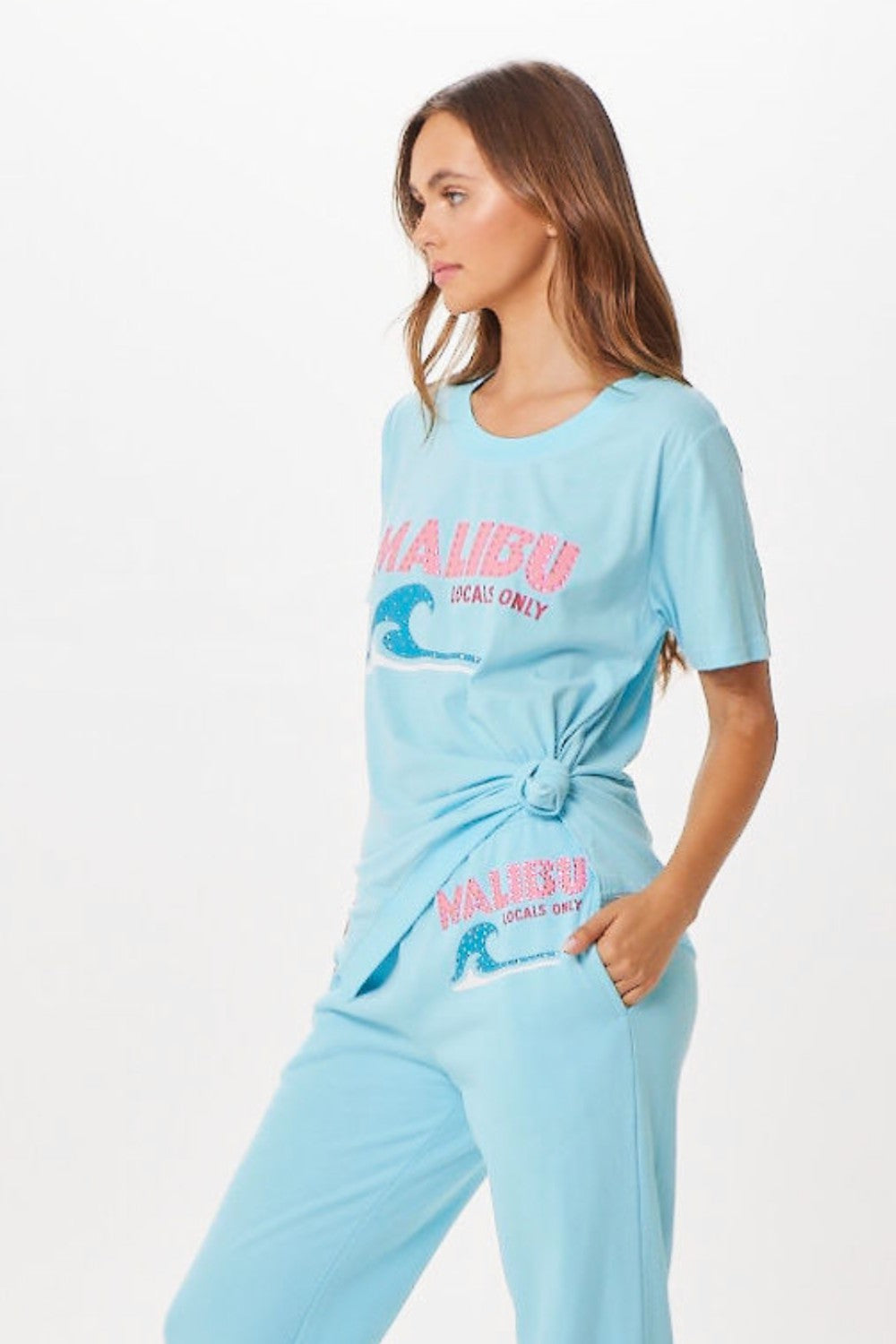 Tropical Blue Malibu Jet Setter T-Shirt | Vintage Havana Women
