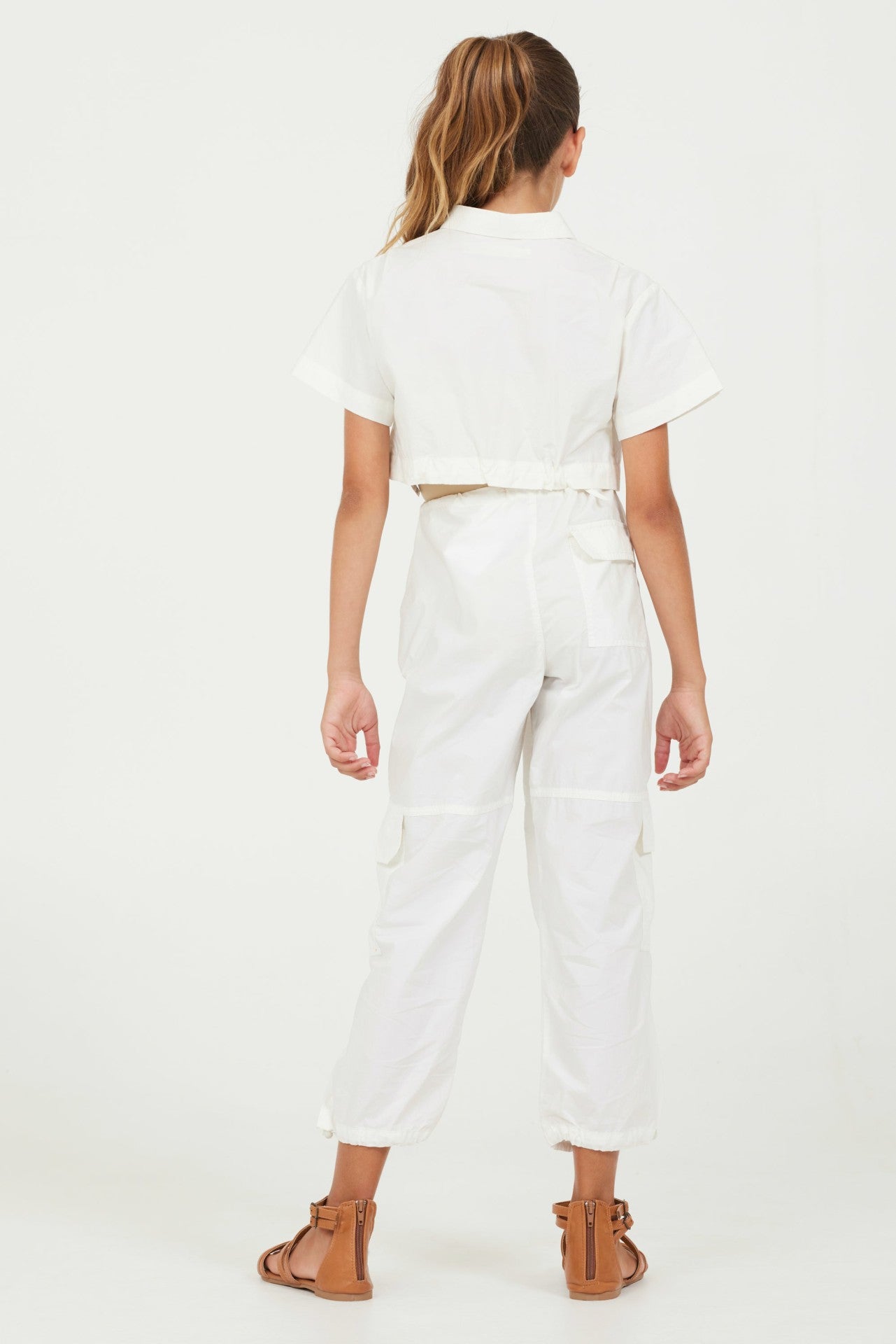 Oyster Cropped Button Down | Vintage Havana Clothing