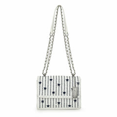 OLIVIA BAG- WHITE/ BLUE | Vintage Havana Women