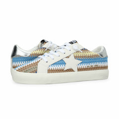 FLAIR 46 - BLUE/BROWN CROCHET MULTI | Vintage Havana Women