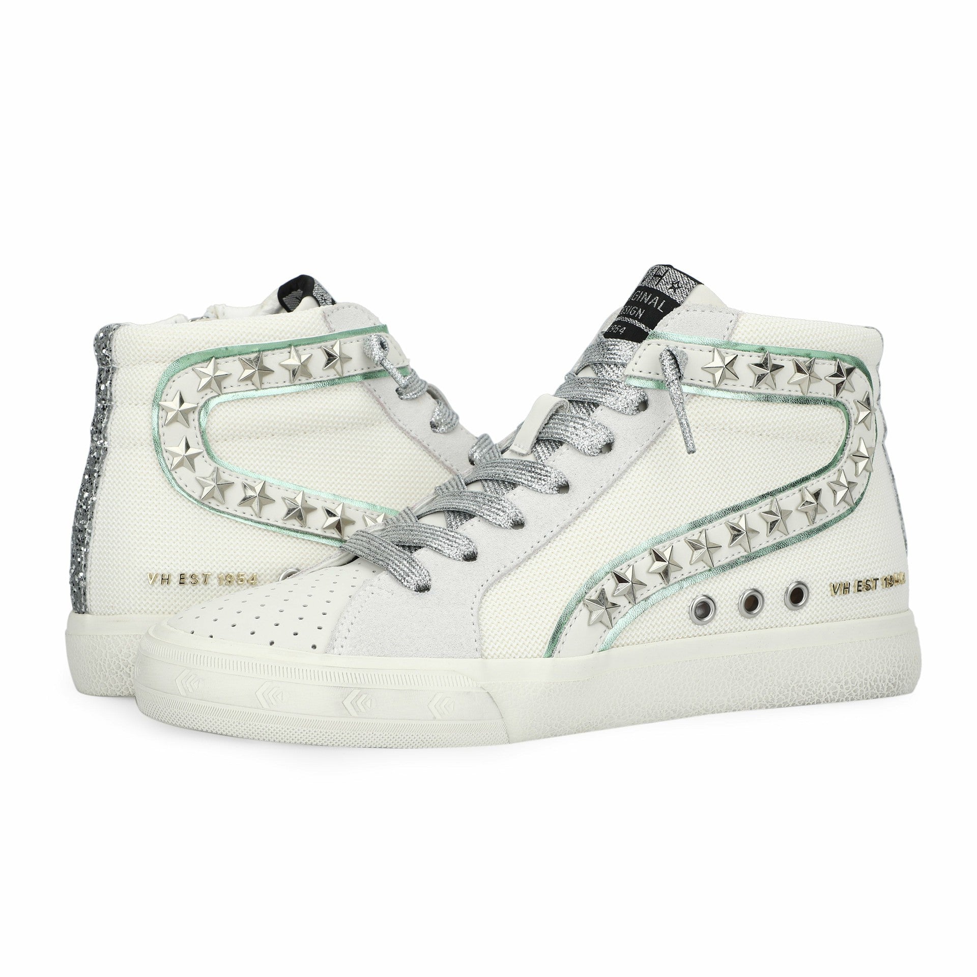 GADOL HIGH 17 - METALLIC GREEN/WHITE | Vintage Havana Women