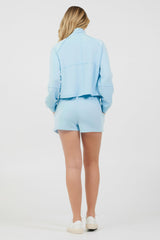 Sailboat Blue Cloud Fleece Shorts | Vintage Havana Women