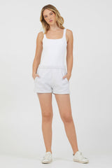 Grey Icicle Essential Fleece Shorts | Vintage Havana Women