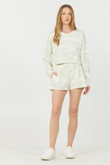 Spring Camo Printed Cloud Fleece Shorts | Vintage Havana Women