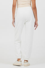 White Essentials Fleece Joggers | Vintage Havana Women