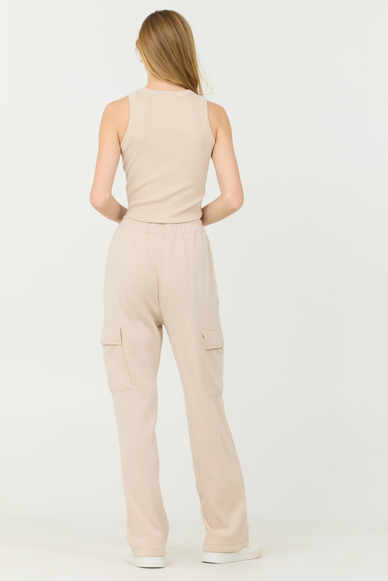 Vanilla Cream Cashmere Fleece Rib Tank | Vintage Havana Women