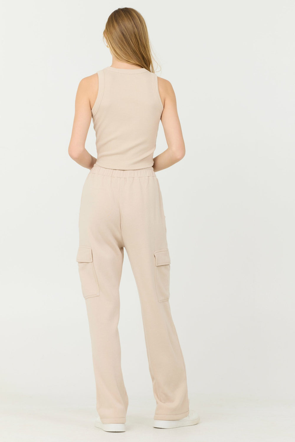 Vanilla Cream Cashmere Fleece Rib Tank | Vintage Havana Women