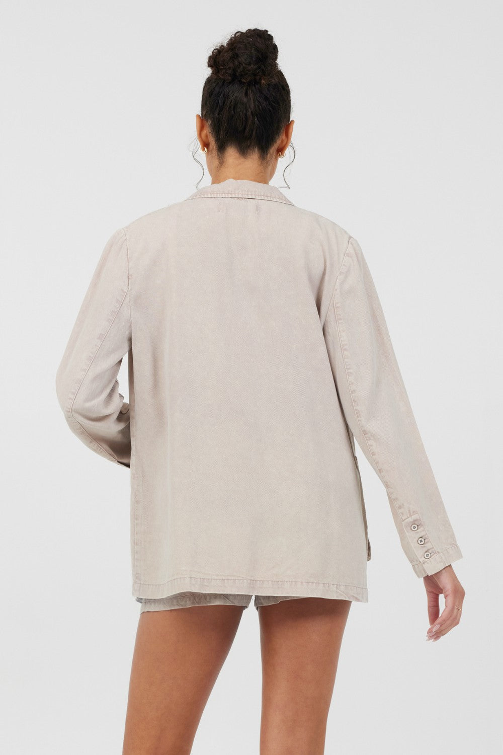 Khaki Tencel Blazer | Vintage Havana Women